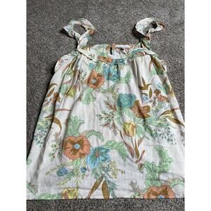 Fourteenth Place Women's Boho Floral Strappy Lightweight Tank Top Size 1X 1XL